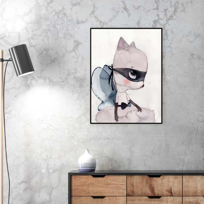 Versatile Deer Wall Decor Pastel Color Children's Art Style Painting for Kids Bedroom
