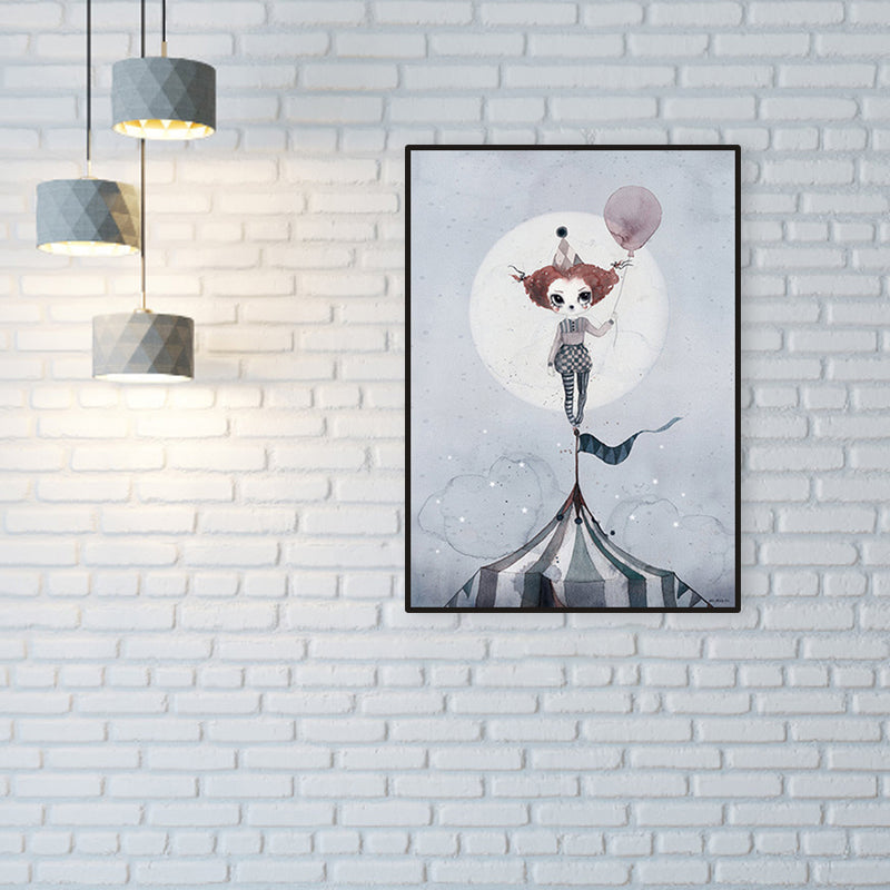 Versatile Deer Wall Decor Pastel Color Children's Art Style Painting for Kids Bedroom
