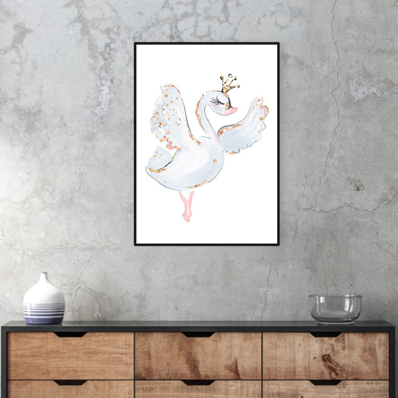 Kids Style Lively Dancing Canvas Soft Color Textured Painting for Bedroom, Multiple Sizes