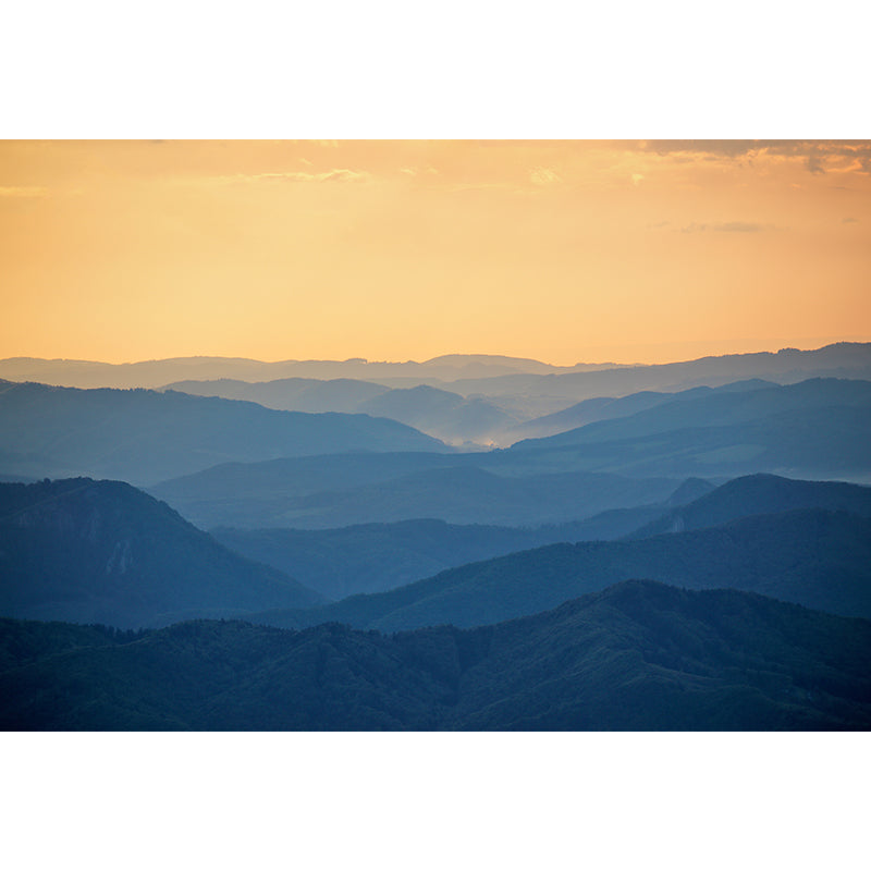 Photo Mountain View Wall Mural Decal Huge Wall Art for Sitting Room, Made to Measure