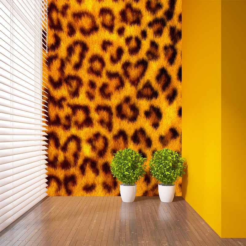 Soft Color Animal Skin Mural Decal Stain Resistant Contemporary Study Room Wall Covering