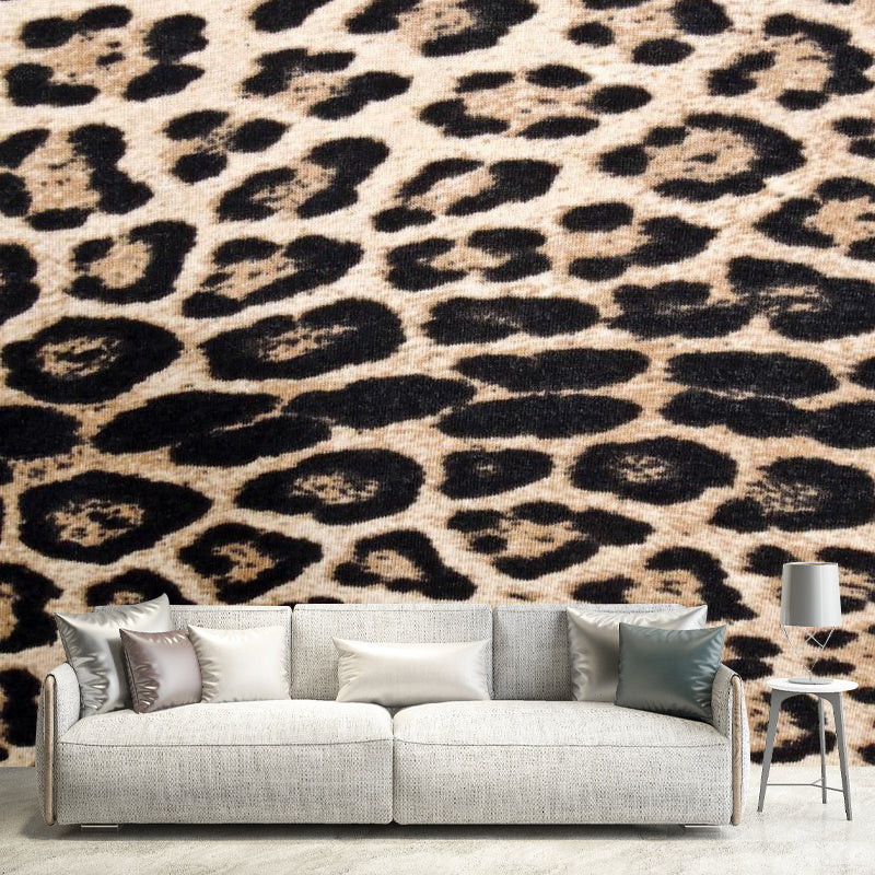 Soft Color Animal Skin Mural Decal Stain Resistant Contemporary Study Room Wall Covering