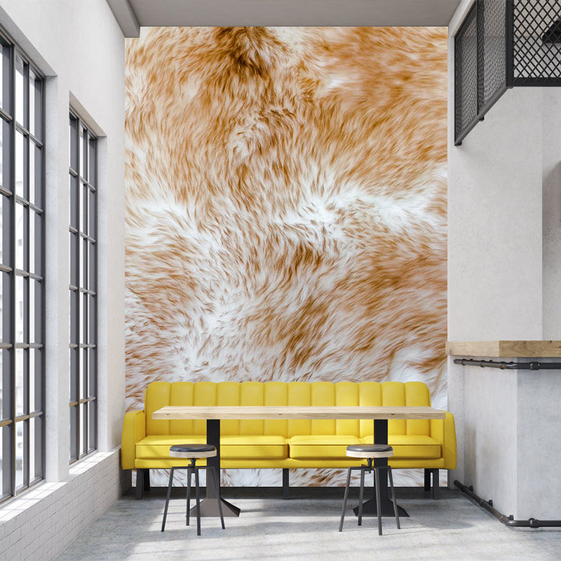 Soft Color Animal Skin Mural Decal Stain Resistant Contemporary Study Room Wall Covering