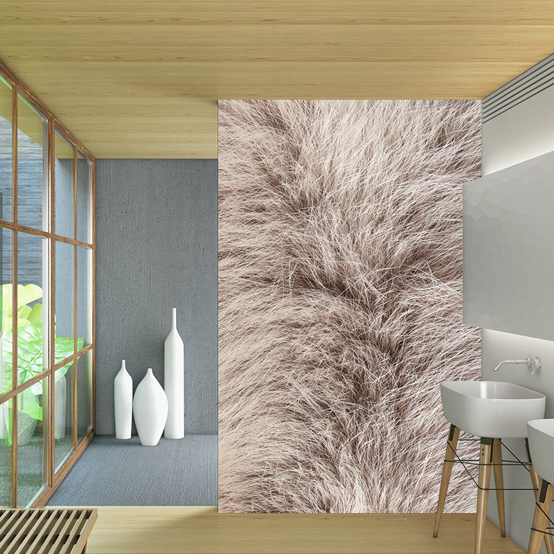 Soft Color Animal Skin Mural Decal Stain Resistant Contemporary Study Room Wall Covering