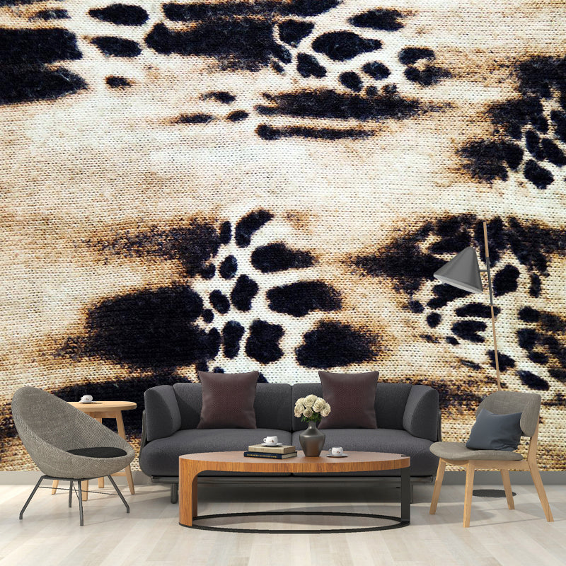 Wild Animal Print Mural Decal Contemporary Decorative Living Room Wall Art, Custom Printed