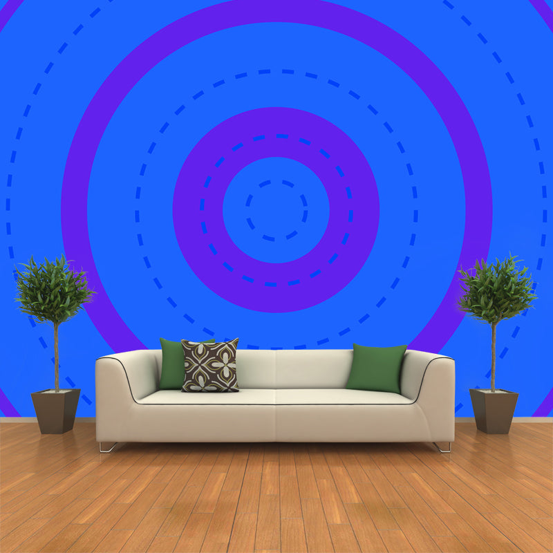 Novel Geometric Pattern Wall Mural Modern Non-Woven Textured Wall Decor in Soft Color