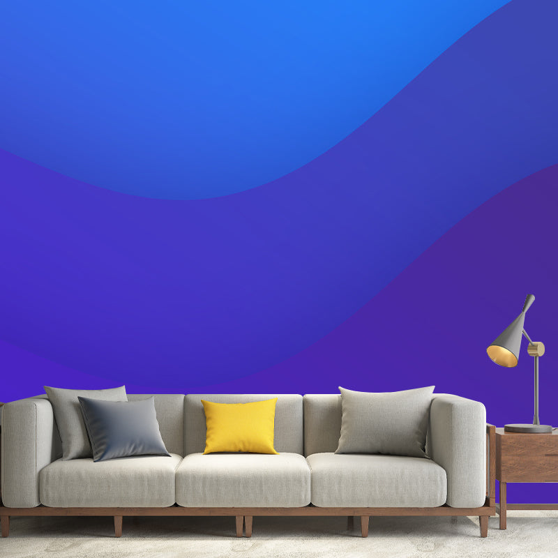 Huge Stylish Graphic Wall Mural Boys Room Geometry Wall Art in Pastel Color, Stain-Proofing