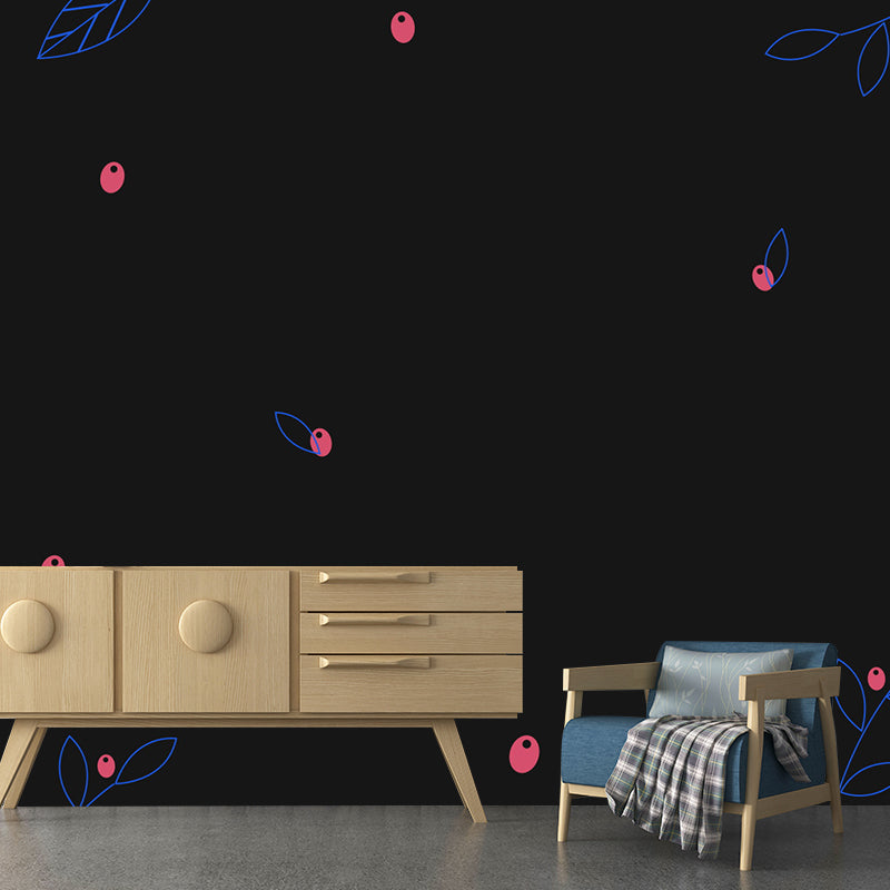 Fashionable Print Mural Decal Geometry Non-Woven Textured Wall Covering in Soft Color