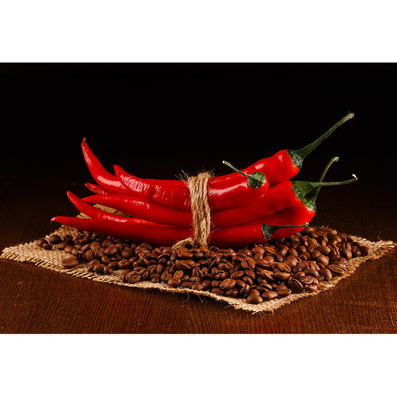 Modern Coffee Bean Pattern Mural Pastel Color Study Room Wall Decor, Personalized