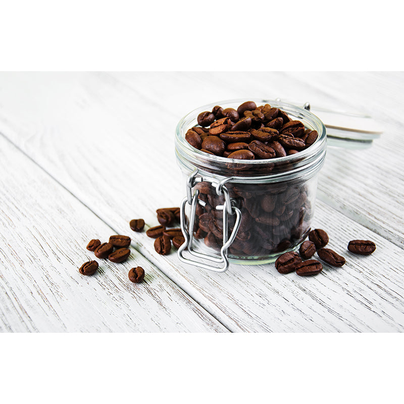 Full Size Photography Modern Mural Wallpaper with Coffee Bean Graphic in Soft Color