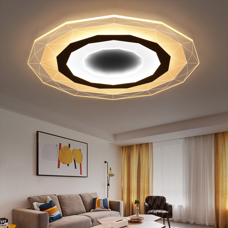 Ultrasottile Mulino a Vento/Gear/Fiore Flush Mount Semplice Acrilico Soggiorno LED Soffitto Flushmount Lampada in Bianco