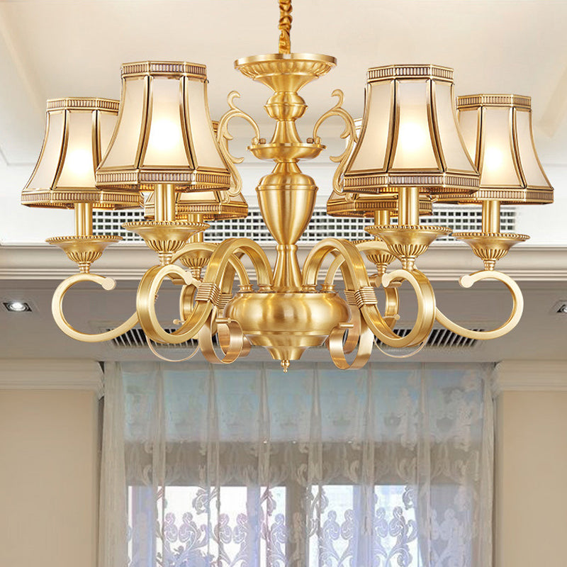 Ottone 6/8/12 LUCI LAMPAGNO LAMPAGNO COLONIALE GLIFFATO CURSE CURVATO LUCE APPITO