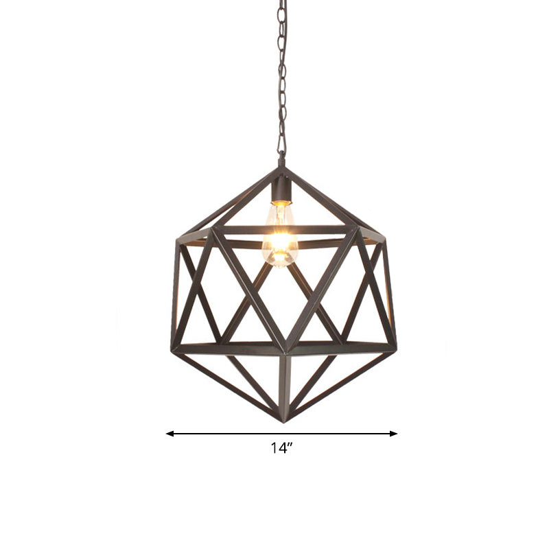 Pendant suspension de la table de salle à manger industrielle de 14 "/ 16" de largeur 1 "