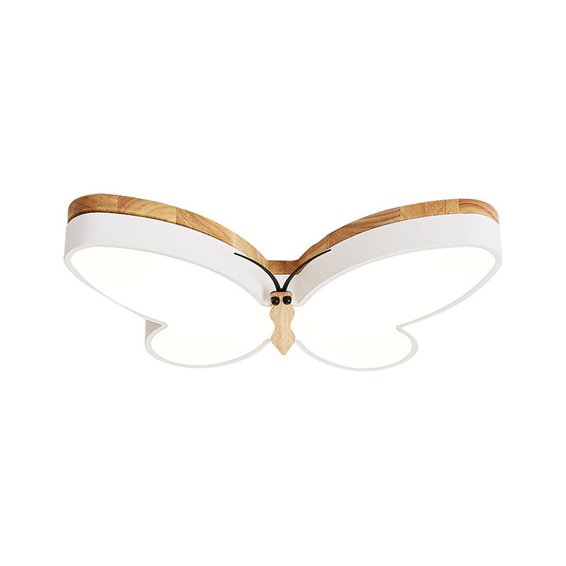 Butterfly Shape Living Room LED Soffitto Light Acrilico Contemporary Flush Monte Massimale Luce