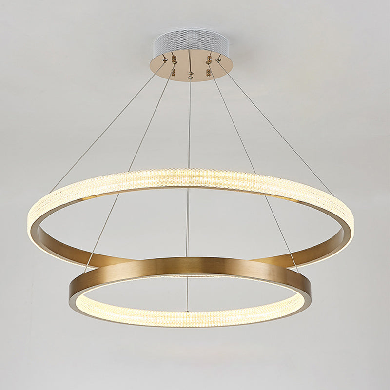 Alluminio 2/3 a filo a cerchio a livello Terocero Light Postmodern Gold Fine LED Spazzante Lampone Illuminazione