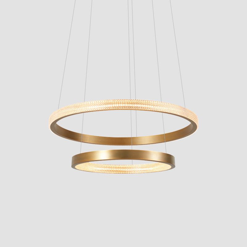 Alluminio 2/3 a filo a cerchio a livello Terocero Light Postmodern Gold Fine LED Spazzante Lampone Illuminazione