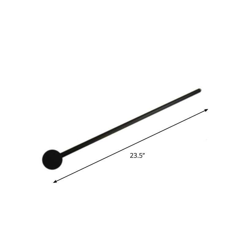 Negro de altura delgado de la barra delgada Minimalista de 23.5 "/31.5"/47 "Lámpara de pared de metal LED de alto LED para dormitorio