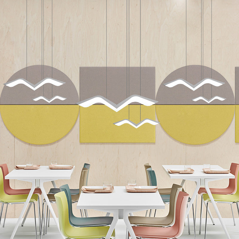 Neuheit moderne Möwe geformte hängende leichte Acryl 2/3/5 Köpfe Esszimmer LED -Cluster -Anhänger in warmem/weißem Licht