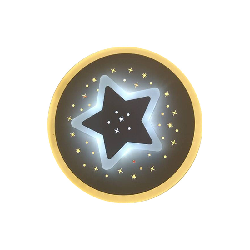 Triangle / rhombus / étoile mince appicatrice de chambre à coucher acrylique moderne LED étoile étoile flasqueur mural lumière en blanc