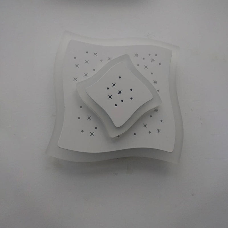 Triangle / rhombus / étoile mince appicatrice de chambre à coucher acrylique moderne LED étoile étoile flasqueur mural lumière en blanc