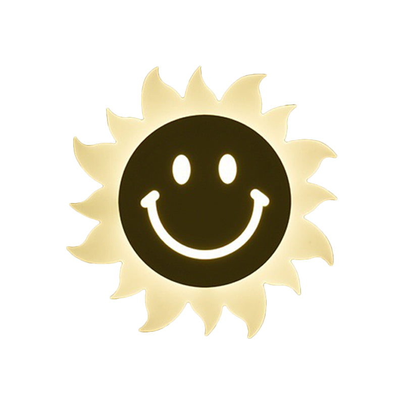 Smile/Square/Cloud LED Wall Lighting Simplicity Acrylic Living Room Sconce Light Fixture in White