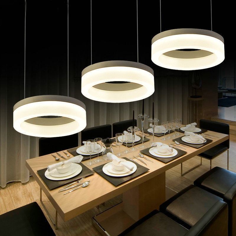 Aluminium -Cluster -Ring -Anhänger Einfacher Stil weißer LED -LED HAUBELPENTIONEN