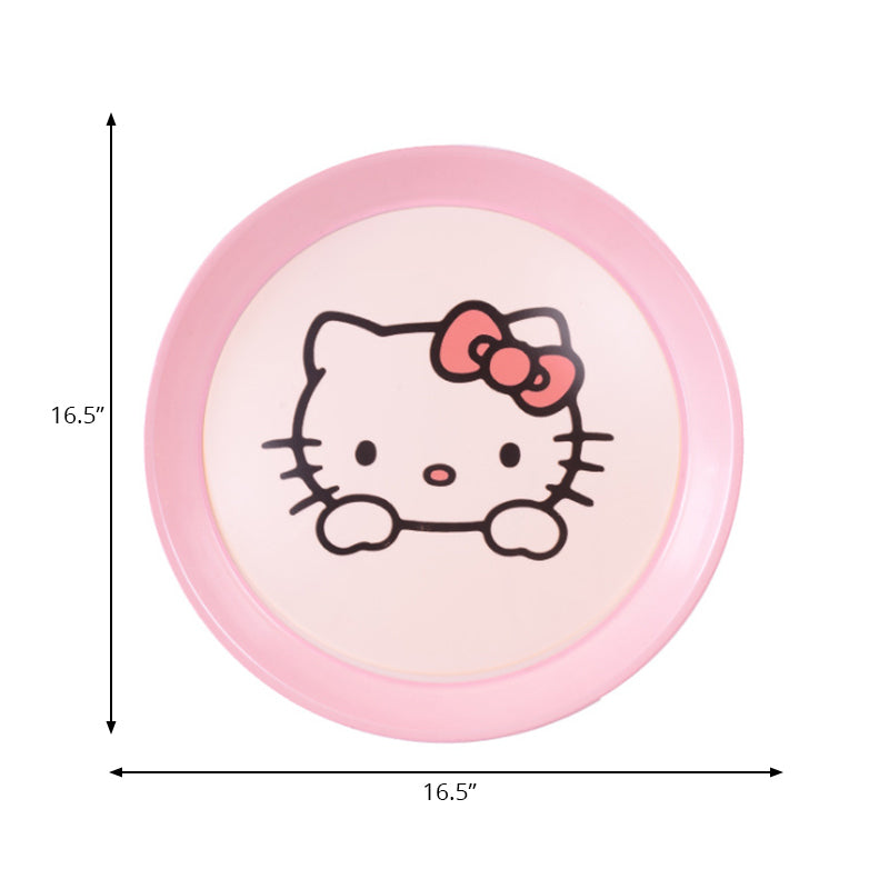 Cartoon Round Flush Mount Ceiling Light Acrylic Ceiling Light for Kindergarten