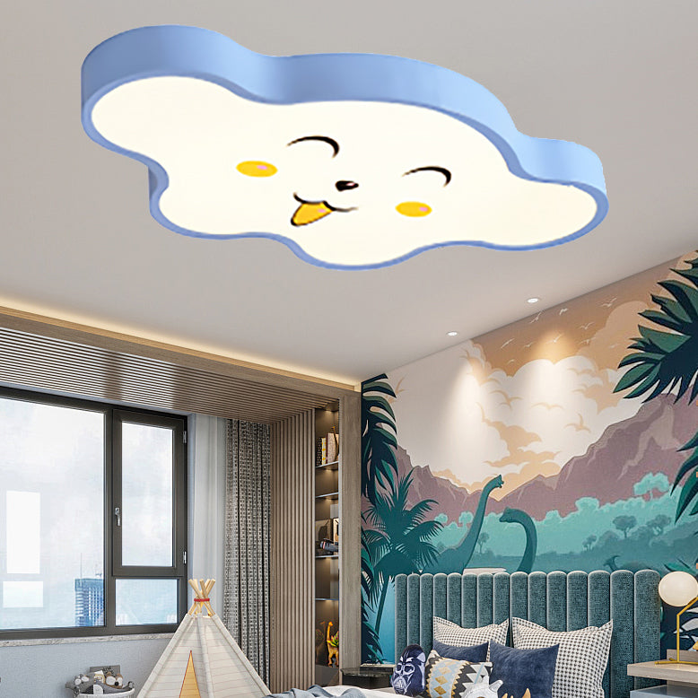 Cloud - Themed Kid Bedroom Massimale Flush Mount Acrylic Cartoon Flush Monte Massimale Light