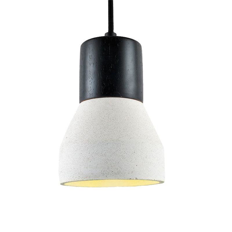 Cement Bottle Pendant Lighting Nordic 1-Light Restaurant Suspension Light in Grey/Red/Green