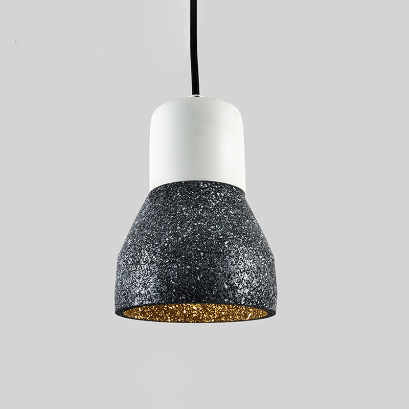 Cement Bottle Pendant Lighting Nordic 1-Light Restaurant Suspension Light in Grey/Red/Green