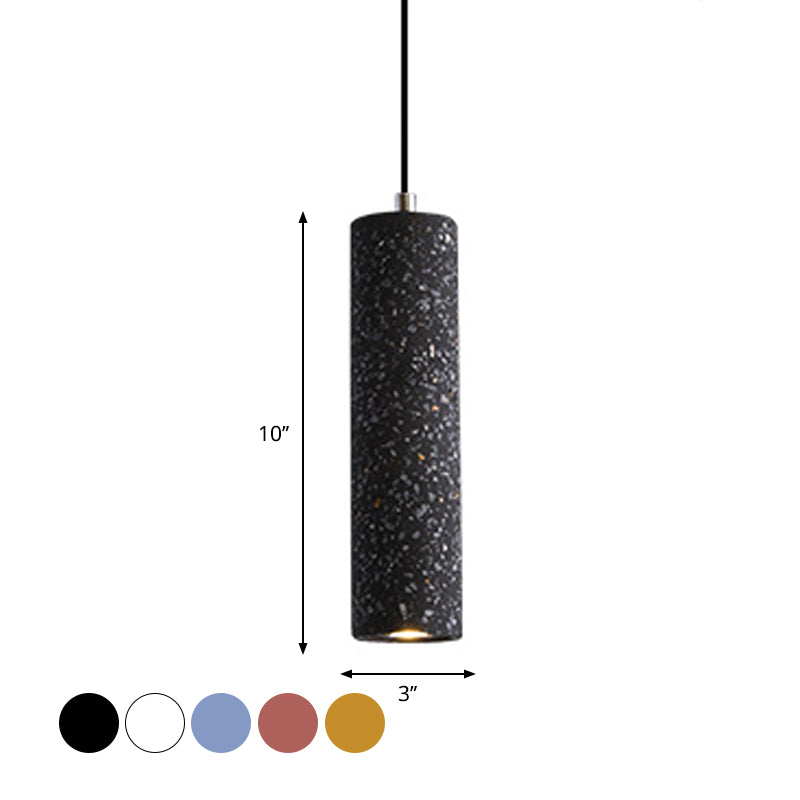 Luce a led nere/rossa/blu a sospensione Nordic Terrazzo Sospensione a sospensione Light per sala da pranzo