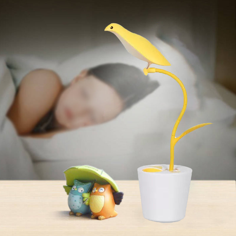 Oogharing vogelvormige bureau licht 1 kop macaron loft leeslicht voor kinderslaapkamer