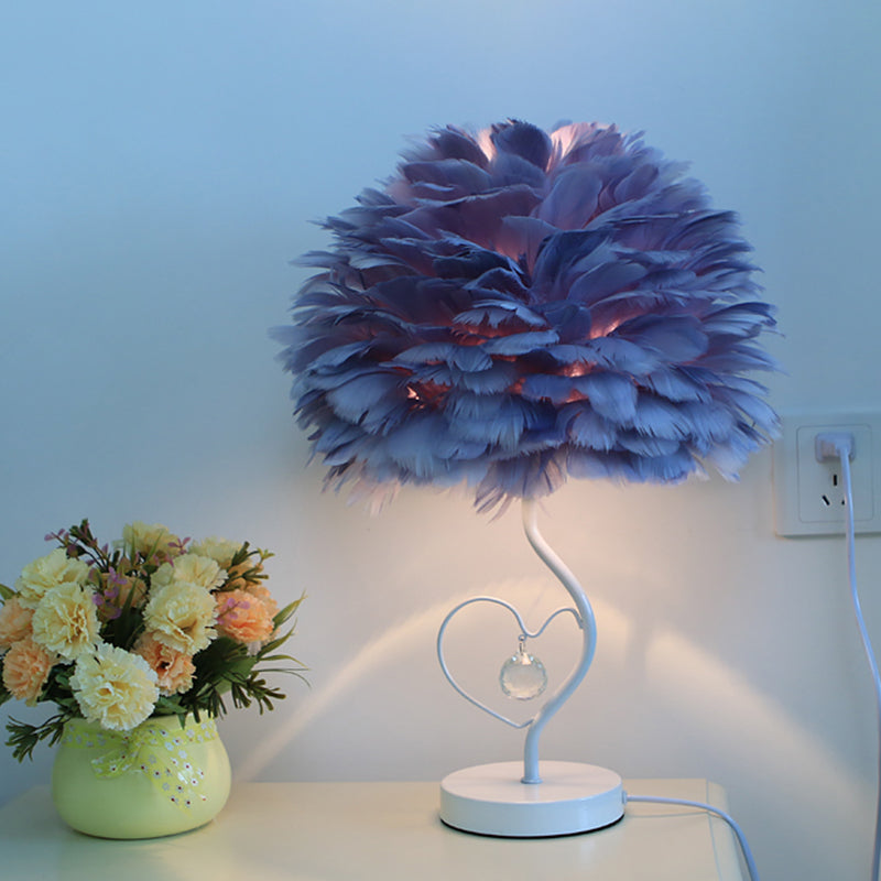 Aprikose/Blau/Orange Dome Nachttisch Licht modern