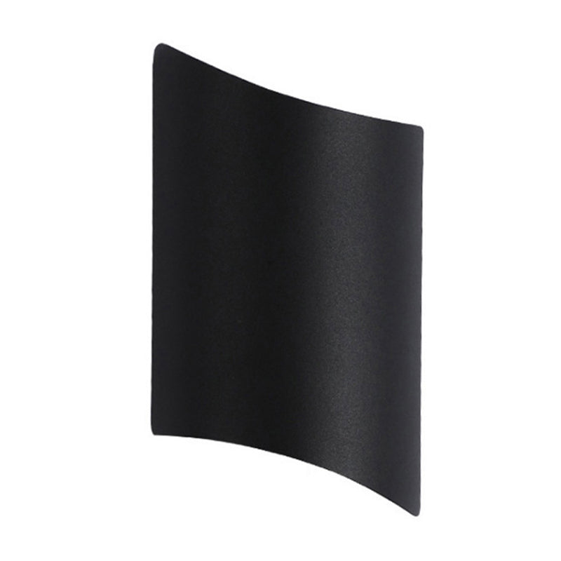Curva de aluminio lavadora de pared aplastante minimalista de 2 luces LED MULL MUNTA MONTADA PARA PUERTA