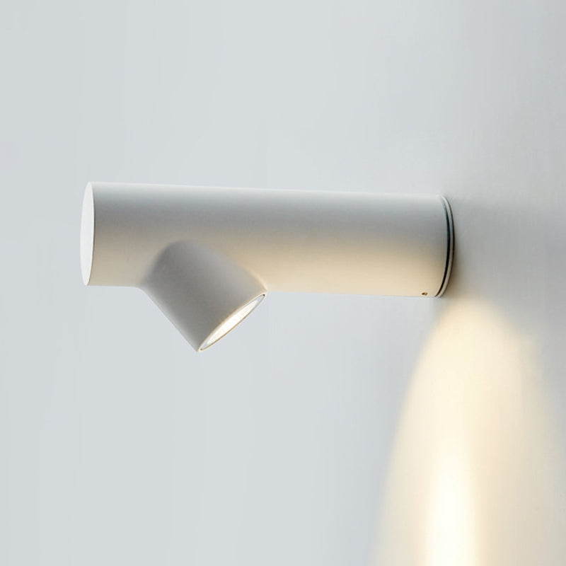 Nordic Tree Pole Wall Lighting Ideas Metal Bedside LED Flush Wall Sconce in Black/Grey/White