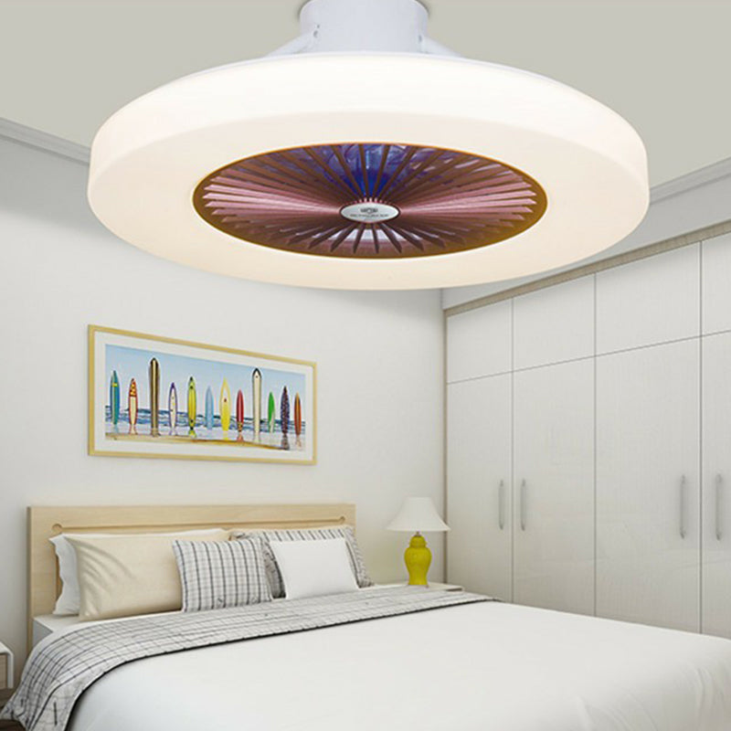 23 "breit kreisförmige halbfläude moderne Acryl -LED -LED -Deckenleuchten mit 6 Klingen