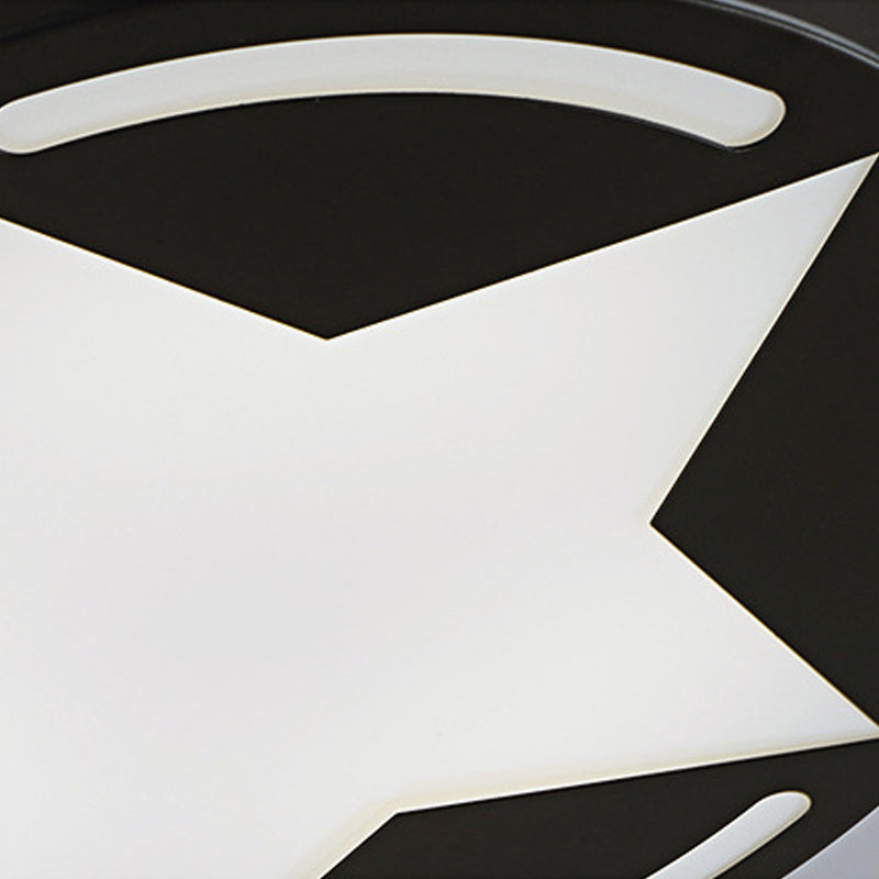 Plafonnier étoile moderne en acrylique, plafonnier encastré pour chambre d'enfant