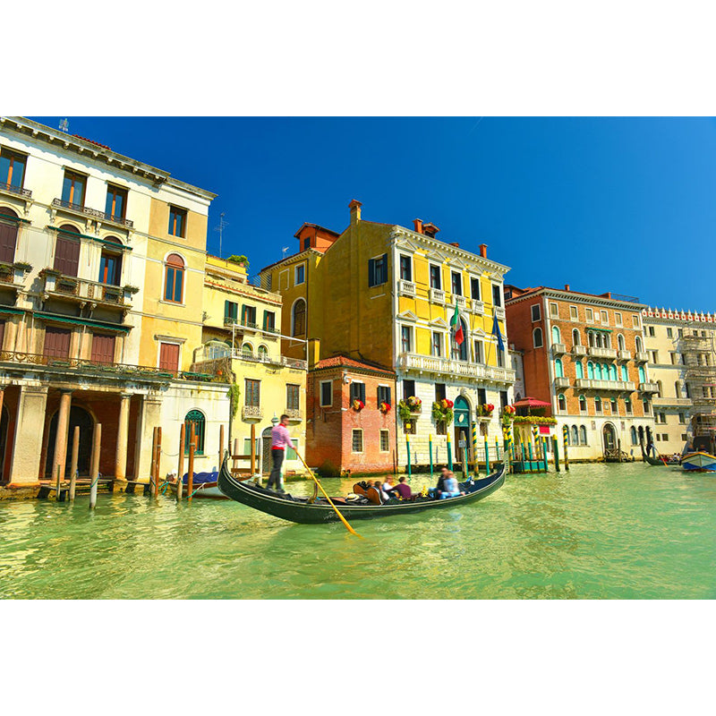 Picturesque Venice Canals Mural Living Room Architecture Wall Art, Made to Measure