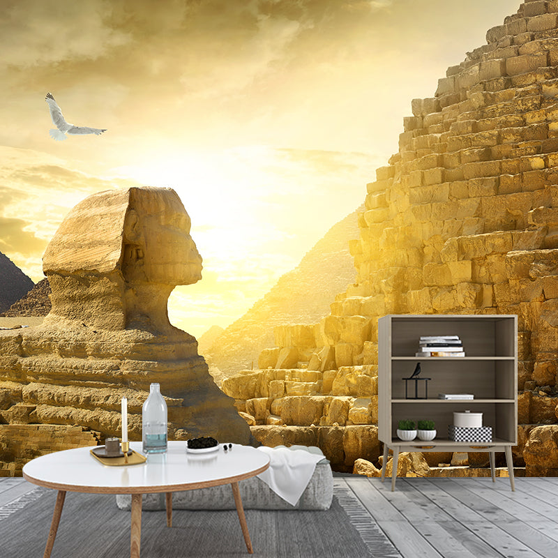 Whole Modern Wallpaper Mural Pastel Great Pyramid of Giza at Dusk Wall Covering, Custom-Printed