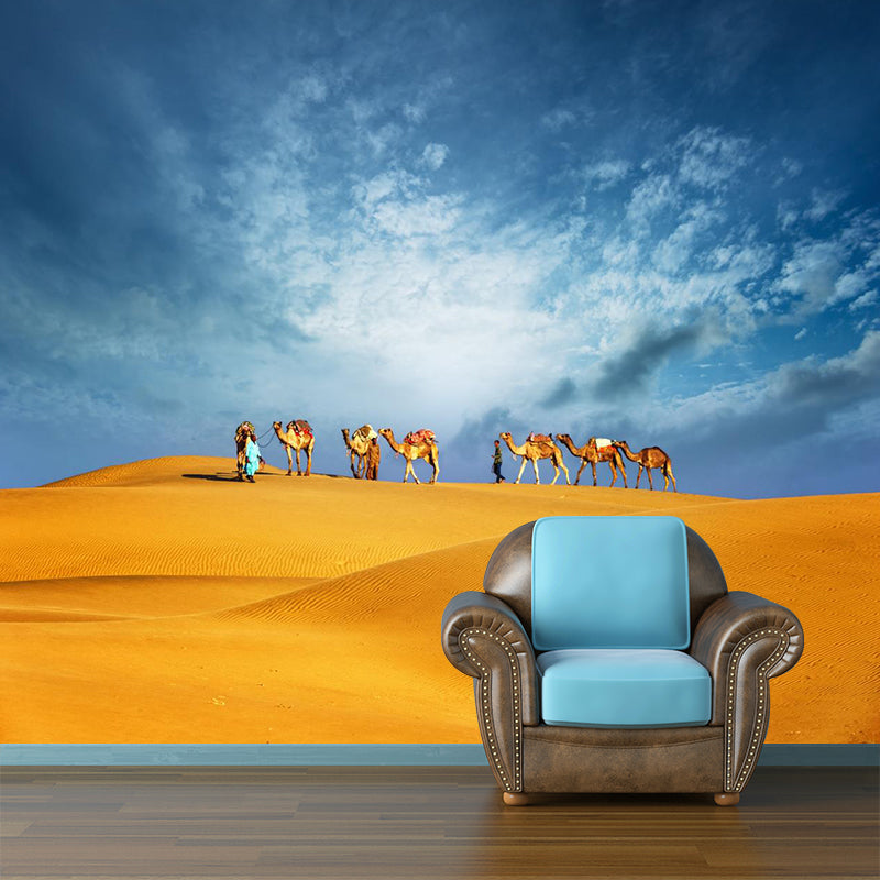 Custom Photo Print Modern Mural with Ship of the Desert Camel Pattern in Nature Color