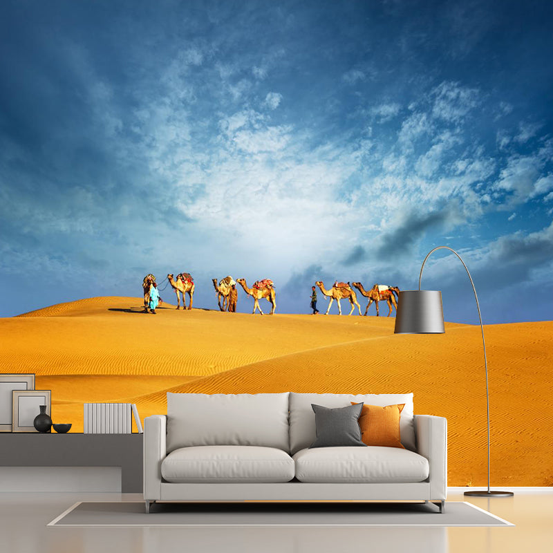 Custom Photo Print Modern Mural with Ship of the Desert Camel Pattern in Nature Color