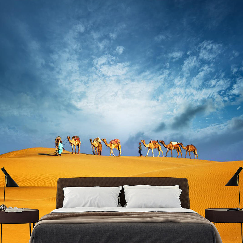 Custom Photo Print Modern Mural with Ship of the Desert Camel Pattern in Nature Color