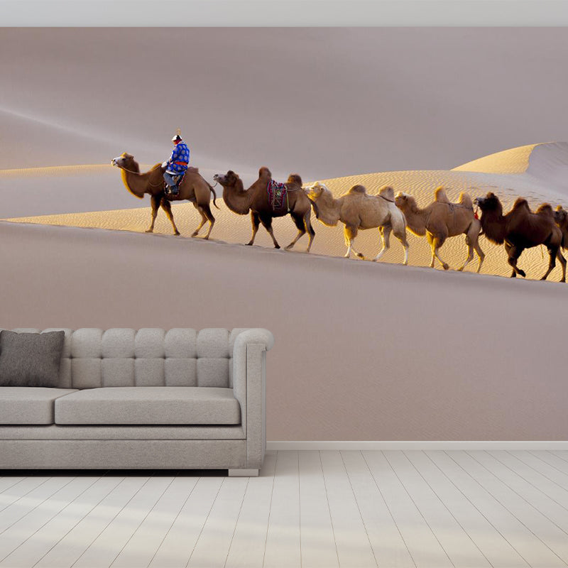 Nature Scenery Desert Mural Wallpaper Modern Non-Woven Wall Art for House Interior