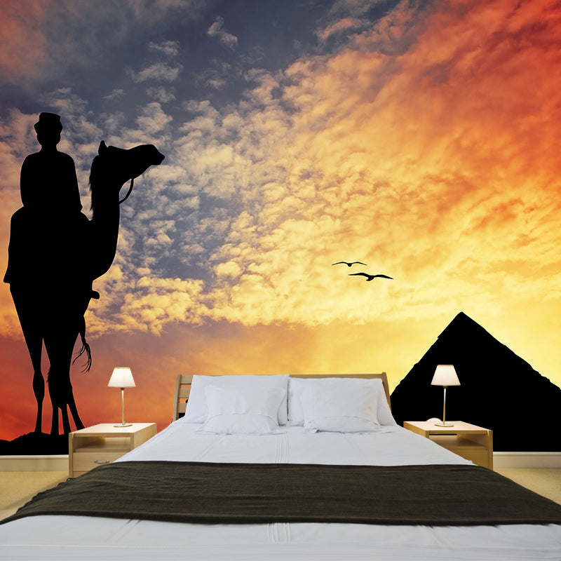 Photographic Camel Mural Full Size Wall Covering for Living Room, Made to Measure