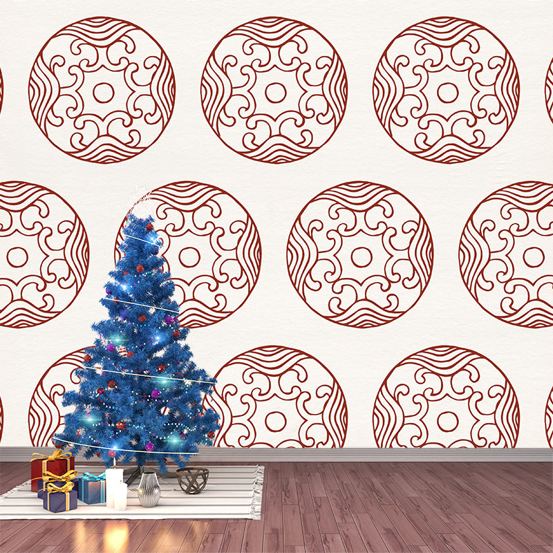 Clouding Pattern Mural Decal Pastel Color Contemporary Wall Covering for Living Room