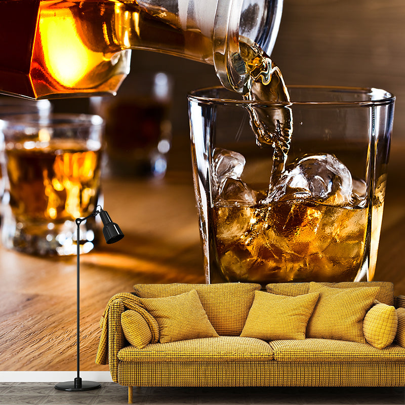 Wine Mural Wallpaper Modern Decorative Restaurant Wall Art, Custom Size Available