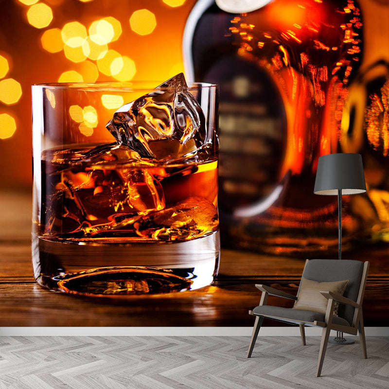 Extra Large Wine Mural Light Color Non-Woven Wall Art for Club Decor, Customised