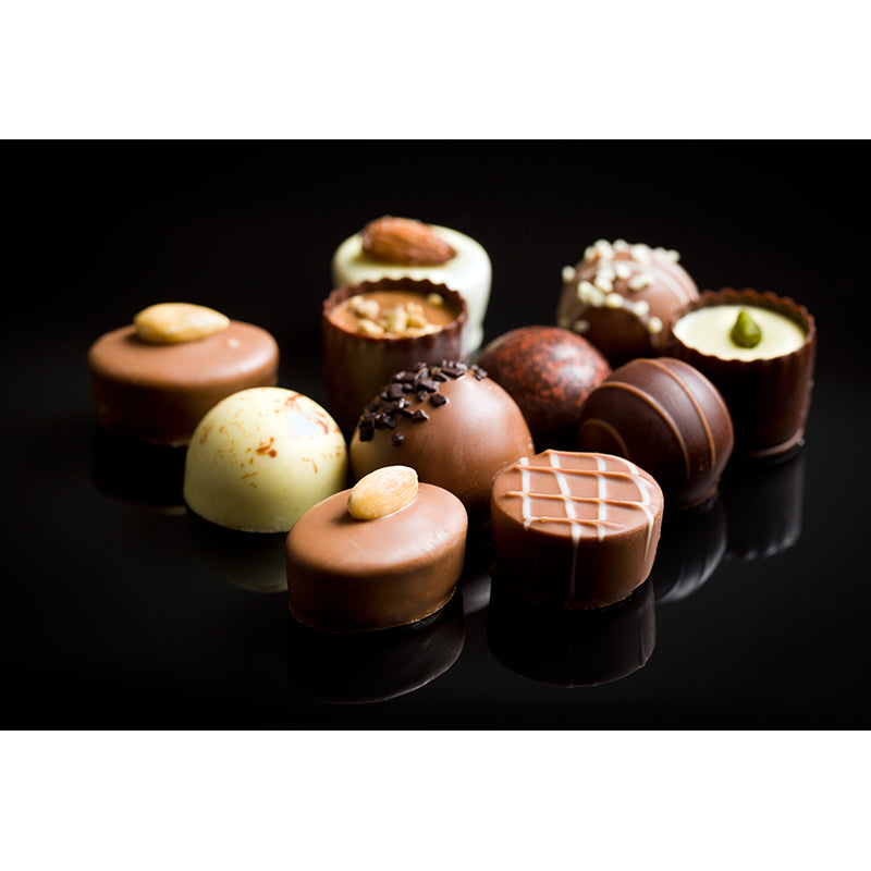 Dark Color Tasty Chocolate Mural Decal Contemporary Non-Woven Material Wall Covering