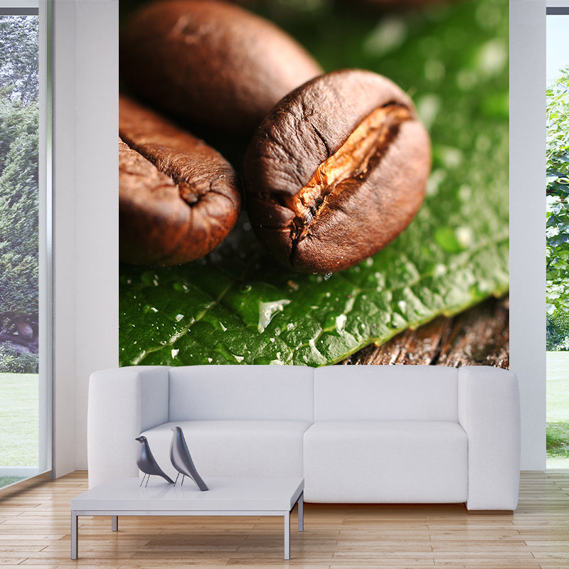 Pastel Color Coffee Bean Mural Decal for Decoration Modern Living Room Wall Decor