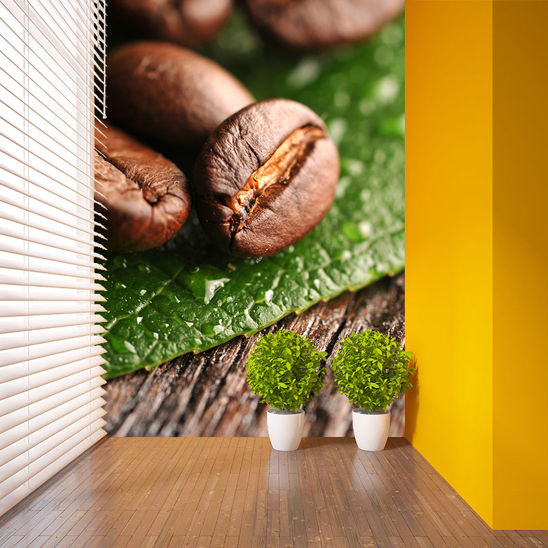 Pastel Color Coffee Bean Mural Decal for Decoration Modern Living Room Wall Decor